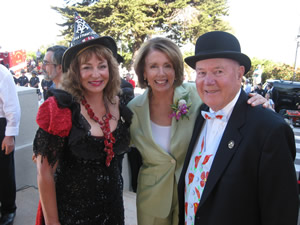 Society Director Donna Ewald Huggins and her husband, Chuck with Speaker of the House, Nancy Pelosi